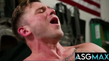 Active Duty - Horny Recruit Andrew Delta Gets His Hole Wrecked Then Flip Fucks Back Hard thumbnail