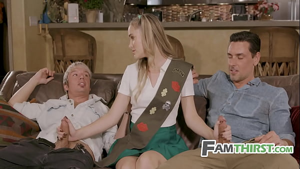 Step Dad Step Bro Realize Teen_Was Selling A Lot More Than Cookies FamThirst