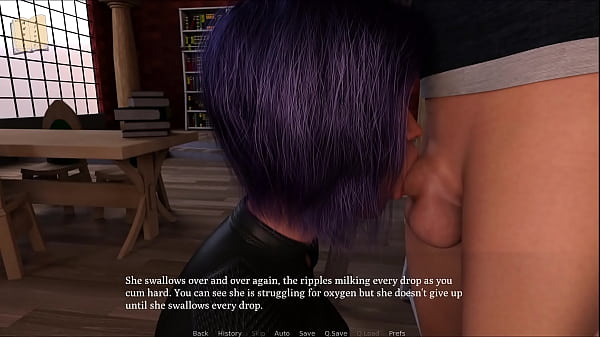 Claire show's how happy she is by using her mouth