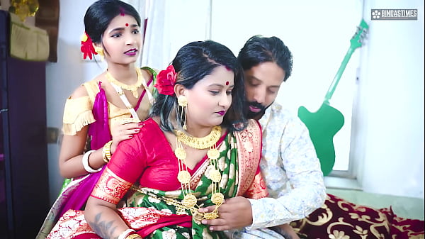 Play MP4 - Desi Tharki Indian Jamindar Brothers Share their Four wives at the same Time For Real GangBang &lpar; Hindi Audio &rpar;