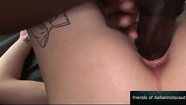 Black girl with huge cock fucks a beautiful blonde girl 
