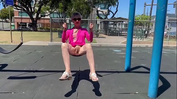 Playing on a swing in kaimuki btw this is not at a school and there was nobody nearby 