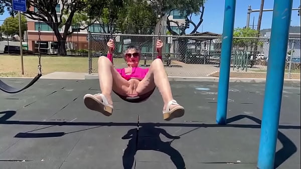 Playing on a swing in kaimuki btw this is not at a school and there was nobody nearby 
