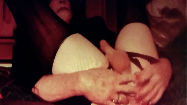 Play MP4 - msheadnow fucking her ass with huge dildo while stroking her smooth shaven cock