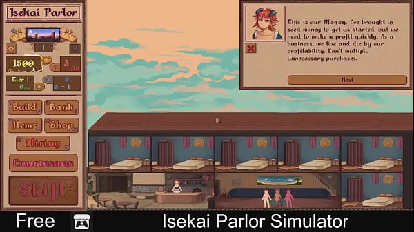 Isekai parlor simulator free game itchio management simulation