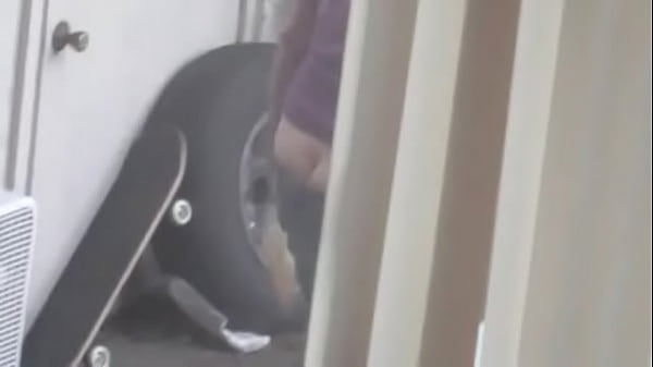 Spying on_milf bending over with cute ass_showing_she s got big tits too