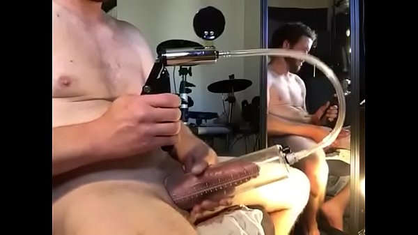 Hard cock jerking and pumping 