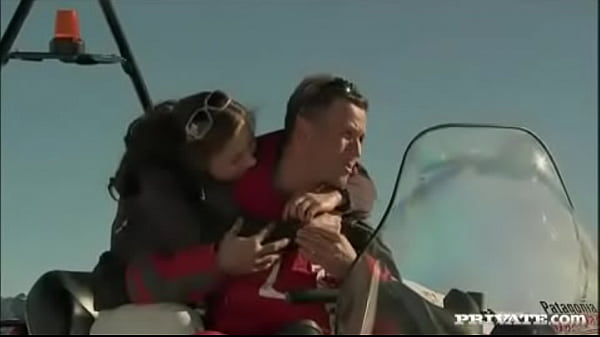 Gilda roberts rides a snowmobile to have sex with her ski instructor 