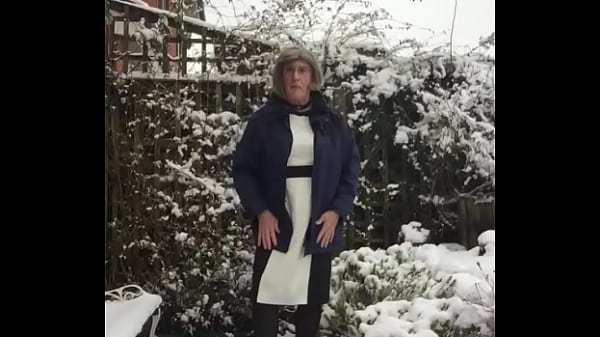 Snow Scene - Black &amp_ White Dress - Johanna Clayton