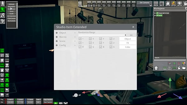 Using the editor for the creations
