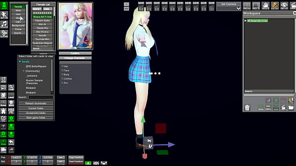 Using the editor for the creations