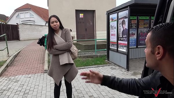Play MP4 - Takevan Asian babe need a lift which horny dude in van love to give