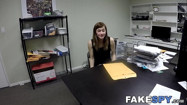 Young babe swallows future boss cum afterPOV banging