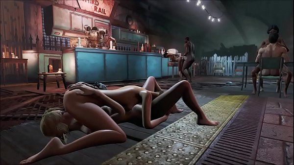 FO4 Grande Orgy in the bar 