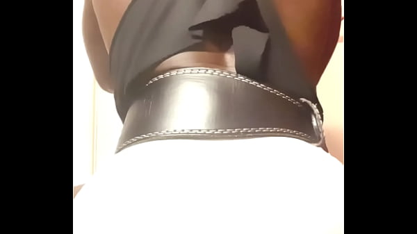 Xxl black muscle butt vibrating sex toy tease leads to verbal cum