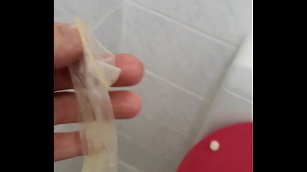 play with condom found in public toilet 