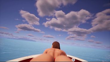 POV yacht girl gets horny. 