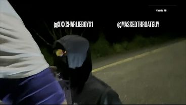 White boy sucks cock in the streets of downtown 