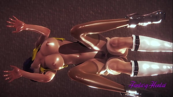 Cowboy Bebop Hentai 3D - Faye Valentine blowjob with cum in her mouth and fucking_her pussy with creampie