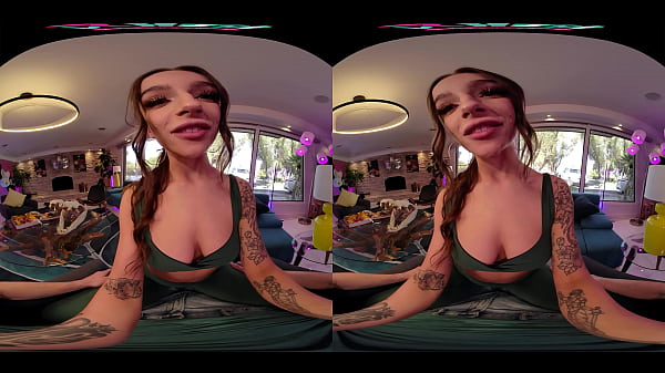 Play MP4 - VRHUSH April Olsen grips ahold of your cock