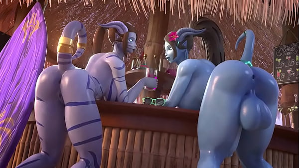 Two Demons Posing and Teasing