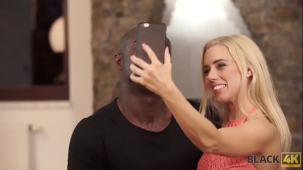 BLACK4K. Nice blonde-haired lassie would like to get her twat blacked 