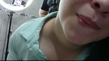 fucking_my work_friend spussy in the company bathroom