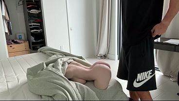 Big tits stepsister tricked me again posing as a sex doll 