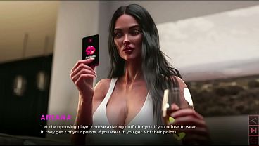 the synthetic milf masturbate and sucking my dick after playing cards