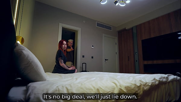 Play MP4 - Innocent Bed Sharing with Sexy Redhead Stepmom Ends in Deep Night Fuck