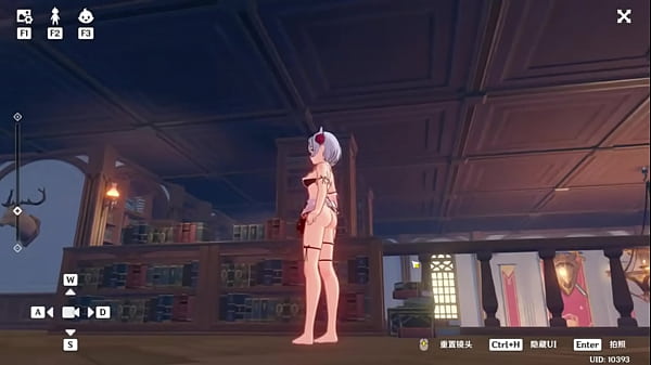 Hexi wang or 王何惜 genshin impact modder does lewds porno mods kinda this one is of noelle in an lewd maid outfit 