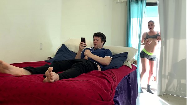 Voyeur Stepmom Fucks Stepson After Catching Him Masturbating thumbnail