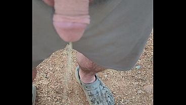 Pissing outside