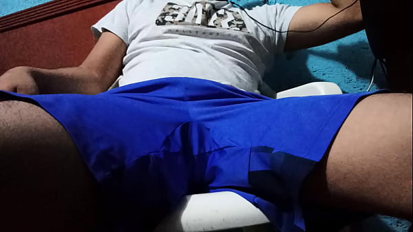 Young hot boy and his dick out of shorts video thumbnail