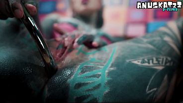 Pink Corset Anal Slut Steel Toy Deep Fucking & Magic Wand Squirting Orgasm thumbnail