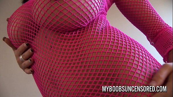 Play MP4 - Busty babe Dominno in pink fishnet masturbate with Pink Big Vibrator