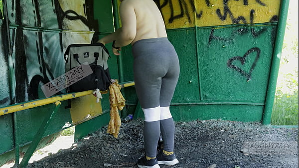 I ventured to change at the bus stop the stranger jerked off on me i could not restrain myself and touched his dick and allowed him to cum on panties xsanyany