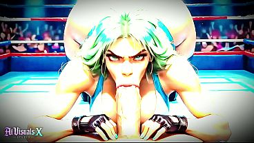 [4k] Ai 3d Animated - Green Hair Bimbo Slut Gets Titfucked & Fucked Hard In Wrestling Ring | Ai Visuals X thumbnail