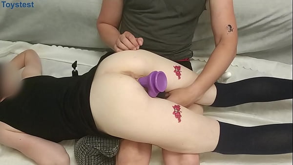 How to_make your Stepsister Super Happy? You'll need two_big Dildos and magic wand)