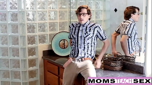 When stepmom liscious catches her horny step son and young girlfriend skylar fooling around she offers some hands on help but only if she gets to join in