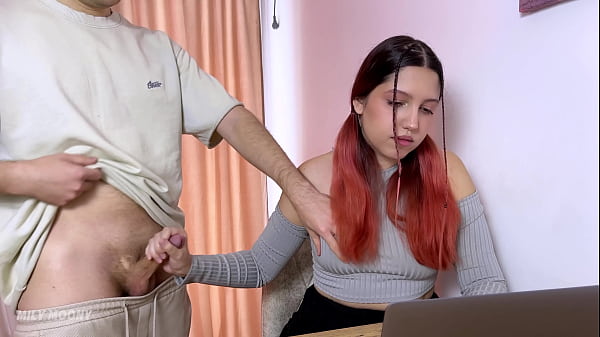 Play MP4 - Distracted Step Sister From Studying To Fuck Her Tight Pussy