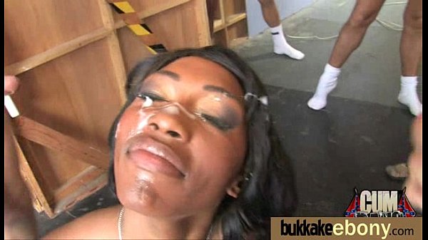 big tit ebony does a blowbang 18