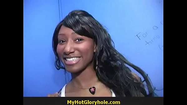 Awesome deepthroatHot girl blows_Cock through gloryhole 16