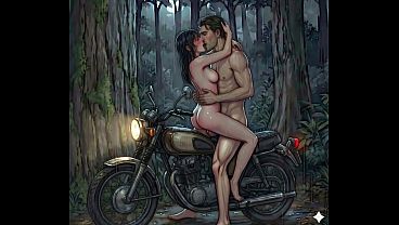 Teniendo sexo descomunal hentai