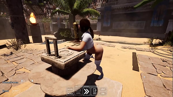 Lara needs to insert a secret mysterious enigmatic phallus into her cave to open another passage 3d hentai game