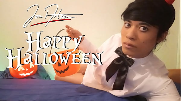 Who want to milk the hot cock of a cute devil boy for Halloween? Harvest his extra fresh cum in a your pumpkin bucket 