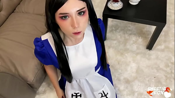 Play MP4 - Madness Alice Deep Sucks and Rough Fucks the Hatter to Cum in Mouth After Tea Party