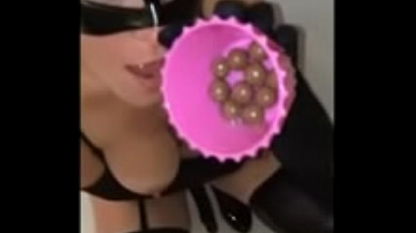 Catwoman facial enjoying achocolate ending
