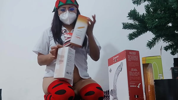 MATURE STUDENT DOESN'T ATTEND CLASS BECAUSE SHE STAYS AT HOME CHECKING OUT THE NEW EROTIC CHRISTMAS GIFTS. SHE MASTURBATES WITH THE GIFTS LIKE A SLUT 