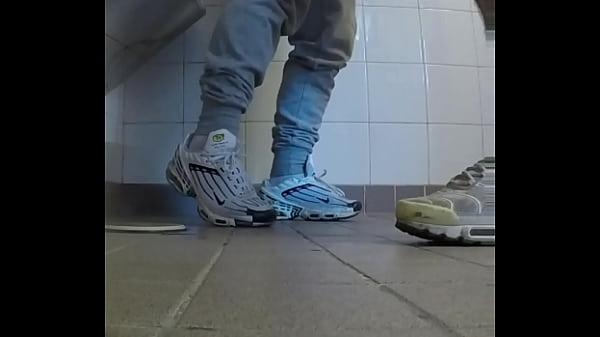 Amateur Boys In Sneakers Wank And Try Handjob In Public Toilets' Urinal thumbnail